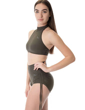Load image into Gallery viewer, Emma high-waisted drawstring shorts — Dragonfly