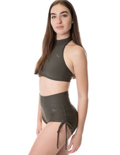 Load image into Gallery viewer, Emma high-waisted drawstring shorts — Dragonfly