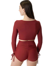 Load image into Gallery viewer, Emma high-waisted drawstring shorts — Dragonfly