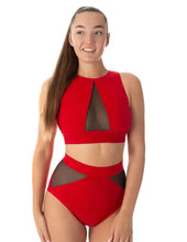 Load image into Gallery viewer, Top deportivo Rachel Mesh Dragonfly - red / mesh