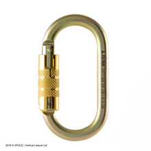 Carregar imagem no visualizador da galeria, Mosquetão auto-blocante - MBS 25kN - Segurança e estilo para anéis, sedas e redes
