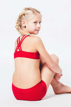 Load image into Gallery viewer, Kids - Girls' Pole Dance Shorts Elsa | Activewear | Color: blue velvet | Kids Pole Shorts | Girls Pole Dance Shorts | Dětské pole dance šortky | Madchen Pole Shorts | Pole short enfants | Dragonfly Pole Dance Clothing and Bikram Hot Yoga Wear | Dětské Obl
