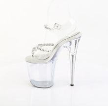 Carregar imagem no visualizador da galeria, Sandália Pole Dance Pleaser FLAMINGO-808PREM-STN Transparente 20 cm