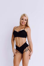 Load image into Gallery viewer, Pole Dance Lace Beauty Set Black Sokolova Brand