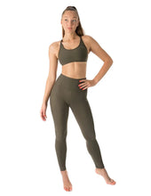 Load image into Gallery viewer, High waist yoga leggings Adele | Leggings | Color: khaki | Yoga Leggings | Dragonfly Pole Wear and Bikram Hot Yoga Clothes