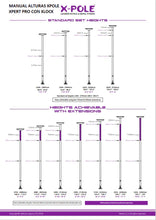 Load image into Gallery viewer, Barra pole dance X-POLE XPERT PRO PX 45mm cromada con X-LOCK manual de alturas