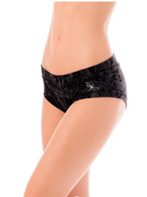 Carregar imagem no visualizador da galeria, Short Hot Pants de Pole Dance Veludo Libélula