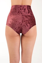 Load image into Gallery viewer, Betty Velvet Dragonfly High Waist Shorts