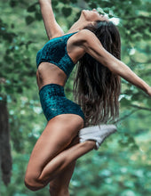 Load image into Gallery viewer, Betty Velvet Dragonfly High Waist Shorts