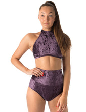 Load image into Gallery viewer, Betty Velvet Dragonfly High Waist Shorts