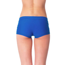 Load image into Gallery viewer, Pole fitness shorts Bella | Shorts | Color: ruby / black | Pole Shorts | Dragonfly Pole Dance Clothing and Bikram Hot Yoga Wear