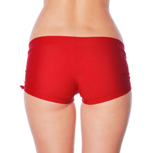 Load image into Gallery viewer, Pole fitness shorts Bella | Shorts | Color: ruby / black | Pole Shorts | Dragonfly Pole Dance Clothing and Bikram Hot Yoga Wear
