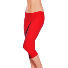 Load image into Gallery viewer, Leggings Capri Trisha Dragonfly - red
