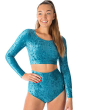 Cargar imagen en el visor de la galería, Shorts de cintura alta Betty Velvet Dragonfly