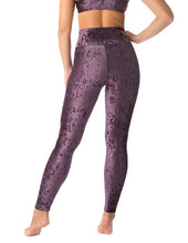 Load image into Gallery viewer, Velvet leggings Adele | Leggings | Color: purple velvet | Yoga Leggings | Dragonfly Pole Wear and Bikram Hot Yoga Clothes