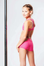 Load image into Gallery viewer, Girls' Sports Bra Xenia | Activewear | Color: red | Girl's sports bra | Dětská sportovní podprsenka | Dívčí sportovní podprsenka | Madchen Sport BH | Brassiere sport entfants | Dragonfly Pole Dance Clothes and Bikram Hot Yoga Outfit