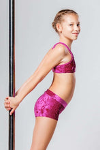 Load image into Gallery viewer, Girls' Sports Bra Xenia | Activewear | Color: red | Girl's sports bra | Dětská sportovní podprsenka | Dívčí sportovní podprsenka | Madchen Sport BH | Brassiere sport entfants | Dragonfly Pole Dance Clothes and Bikram Hot Yoga Outfit