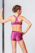 Load image into Gallery viewer, Girls' Sports Bra Xenia | Activewear | Color: red | Girl's sports bra | Dětská sportovní podprsenka | Dívčí sportovní podprsenka | Madchen Sport BH | Brassiere sport entfants | Dragonfly Pole Dance Clothes and Bikram Hot Yoga Outfit