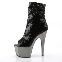 Carregar imagem no visualizador da galeria, Tacones Pleaser ADORE-1008SQ Negro Sequins Dark