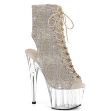 Carregar imagem no visualizador da galeria, Tacones Pleaser ADORE-1016C-RS Plata Transparente