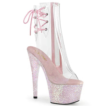 Load image into Gallery viewer, Tacones Pleaser ADORE-1018C Transparente Opal Purpurina