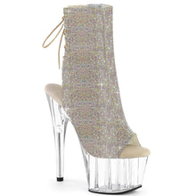 Load image into Gallery viewer, Tacones Pleaser ADORE-1018C-RS Plata Transparente