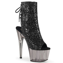Carregar imagem no visualizador da galeria, Tacones Pleaser ADORE-1018GT Negro Purpurina Ahumado