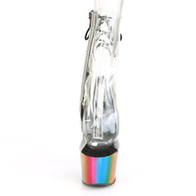 Load image into Gallery viewer, Tacones Pleaser ADORE-1018RC Transparente Rainbow Cromo