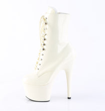 Load image into Gallery viewer, Pleaser ADORE-1020 Boots - Off-White Patent / Off-White