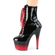 Load image into Gallery viewer, Tacones Pleaser ADORE-1020BR-H Negro Charol Rojo