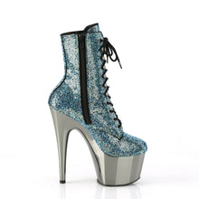 Load image into Gallery viewer, Tacones Pleaser ADORE-1020CHRS Turquoise Pewter Cromo