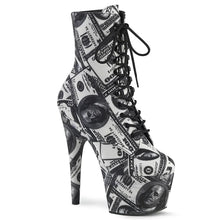 Load image into Gallery viewer, Tacones Pleaser ADORE-1020DP Blanco Negro Fabric