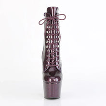 Cargar imagen en el visor de la galería, Tacones Pleaser ADORE-1020GP Eggplant Purpurina Charol