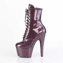 Cargar imagen en el visor de la galería, Tacones Pleaser ADORE-1020GP Eggplant Purpurina Charol