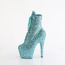 Cargar imagen en el visor de la galería, Tacones Pleaser ADORE-1020GWR Turquoise Purpurina
