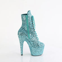 Cargar imagen en el visor de la galería, Tacones Pleaser ADORE-1020GWR Turquoise Purpurina