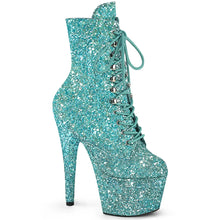 Cargar imagen en el visor de la galería, Tacones Pleaser ADORE-1020GWR Turquoise Purpurina