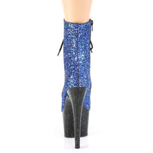 Cargar imagen en el visor de la galería, Tacones Pleaser ADORE-1020MG Azul Purpurina Negro