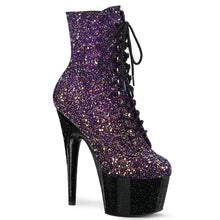 Carregar imagem no visualizador da galeria, Tacones Pleaser ADORE-1020OMBG Morado Purpurina Negro