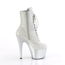 Cargar imagen en el visor de la galería, Tacones Pleaser ADORE-1020RM Plata Faux Sude