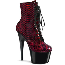 Load image into Gallery viewer, Tacones Pleaser ADORE-1020SP Rojo Snake Print