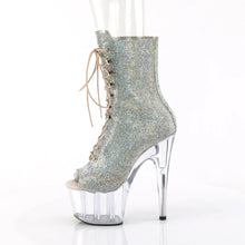 Load image into Gallery viewer, Tacones Pleaser ADORE-1021C-RS Plata Transparente