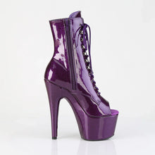 Load image into Gallery viewer, Tacones Pleaser ADORE-1021GP Morado Purpurina Charol