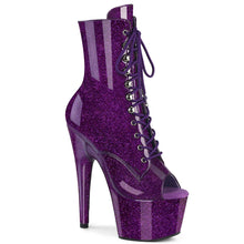 Load image into Gallery viewer, Tacones Pleaser ADORE-1021GP Morado Purpurina Charol