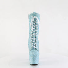 Load image into Gallery viewer, Tacones Pleaser ADORE-1040GR B. Azul Purpurinas