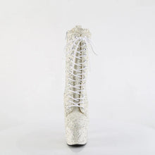 Load image into Gallery viewer, Tacones Pleaser ADORE-1040GR Ivory Purpurinas Matching