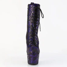 Load image into Gallery viewer, Tacones Pleaser ADORE-1040SPF Morado Snake Print