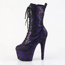 Load image into Gallery viewer, Tacones Pleaser ADORE-1040SPF Morado Snake Print