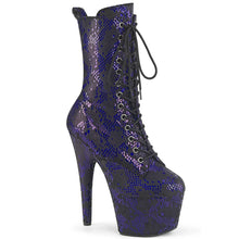 Load image into Gallery viewer, Tacones Pleaser ADORE-1040SPF Morado Snake Print