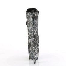 Load image into Gallery viewer, Tacones Pleaser ADORE-1040SPF Plata Holo Snake